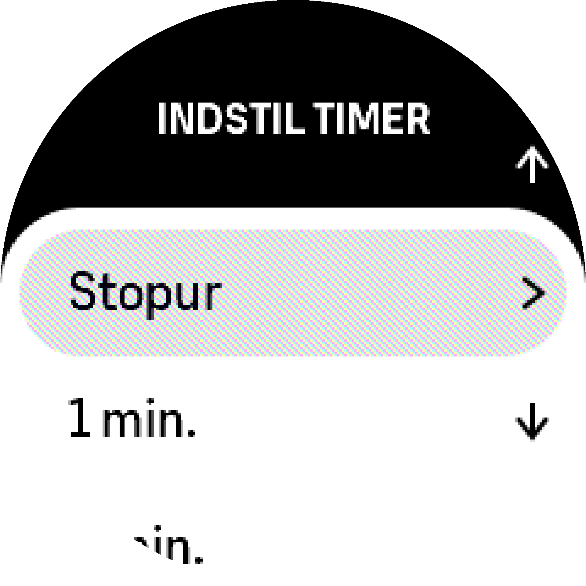 TimerWidget indstillinger