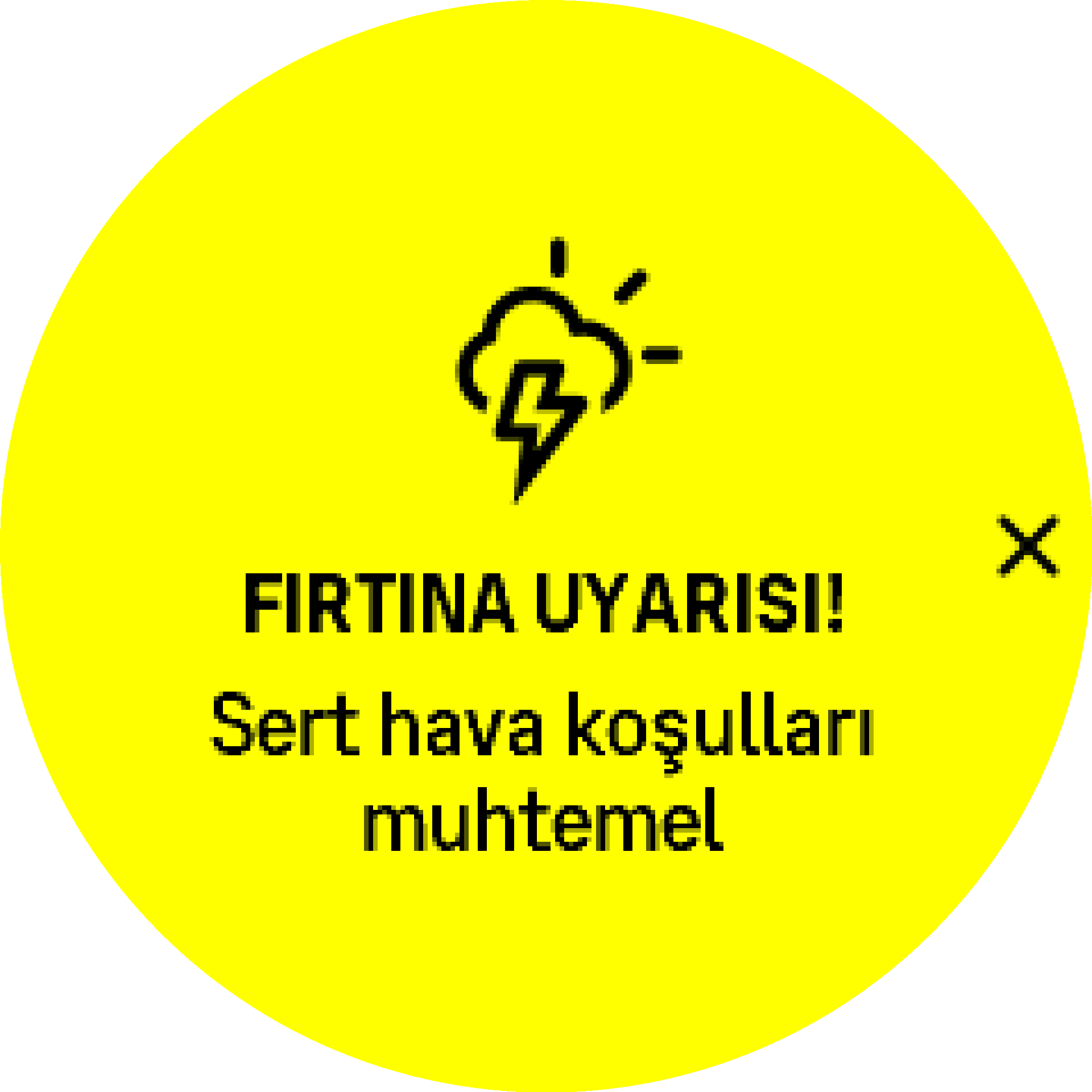 Fırtına alarmı etkinleştirme S9PP