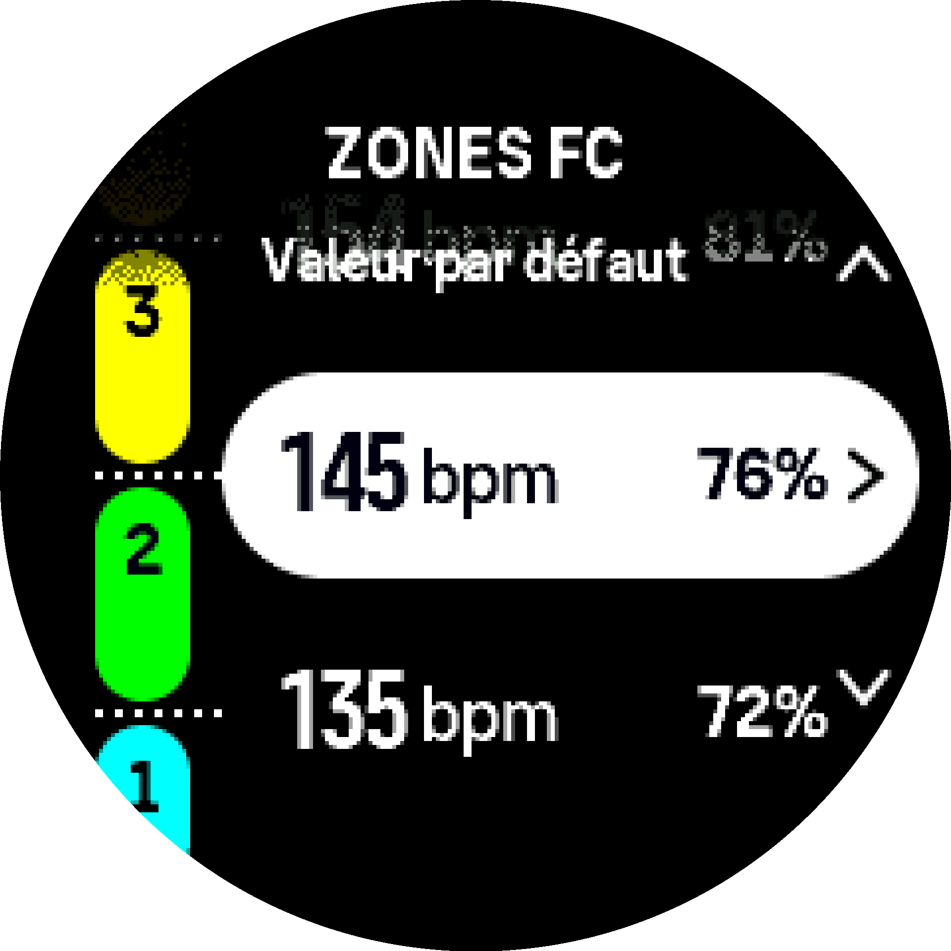 Default HR zone S9PP