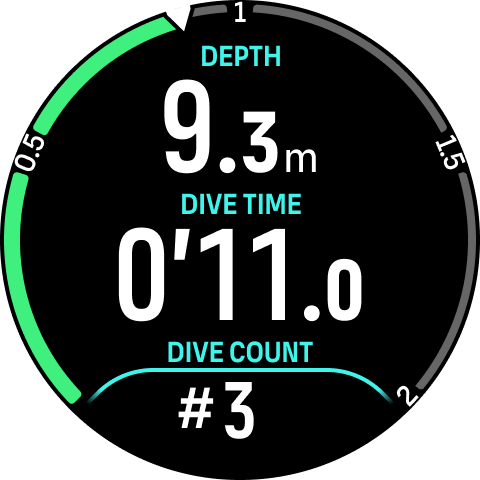 freedive screen dive