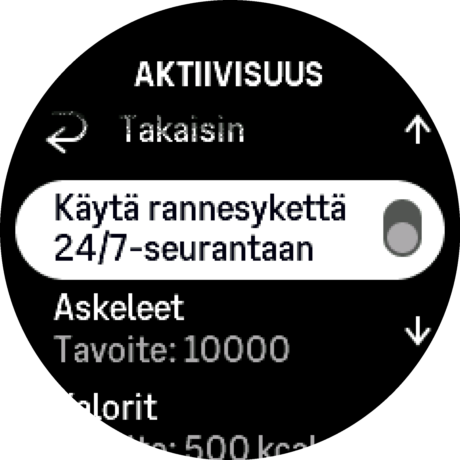 Sykeasetukset Aktivoi