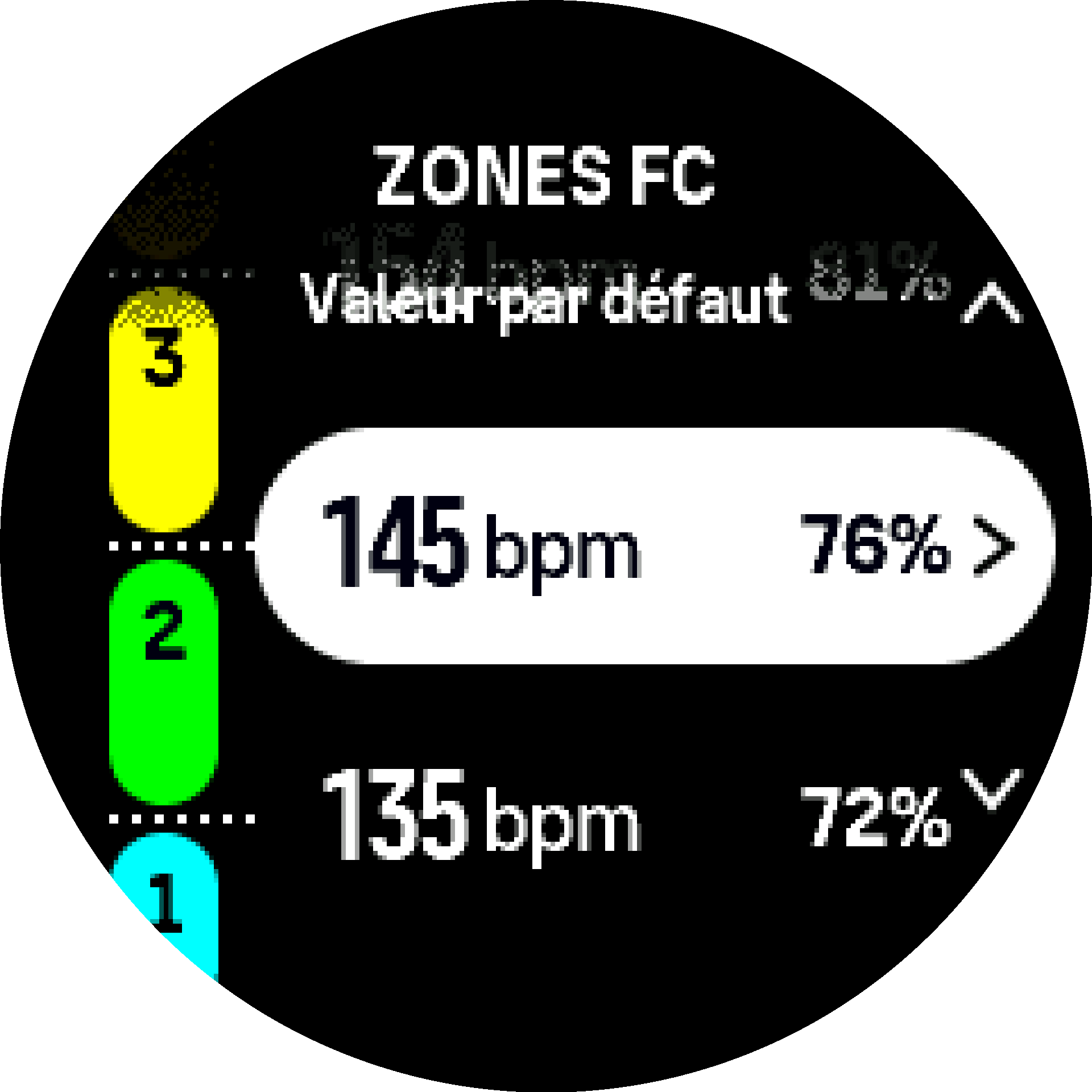 Default HR zone S9PP