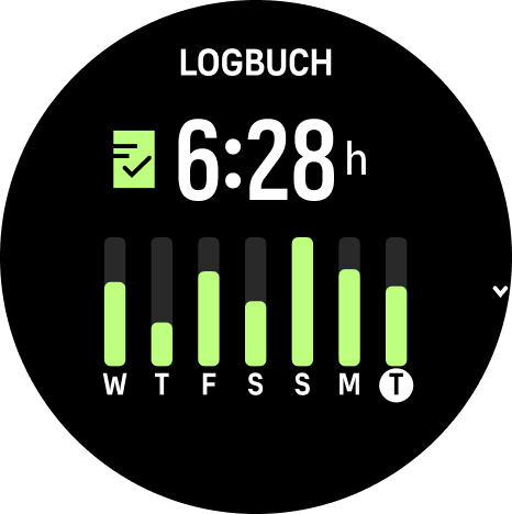 Logbuch-Widget