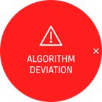 déviation de l'algorithme plongées avec décompression