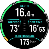 schermata immersioni con autorespiratore