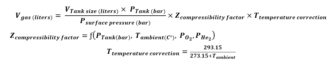 gas calculation