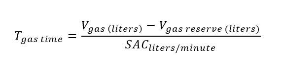 gas time calculation