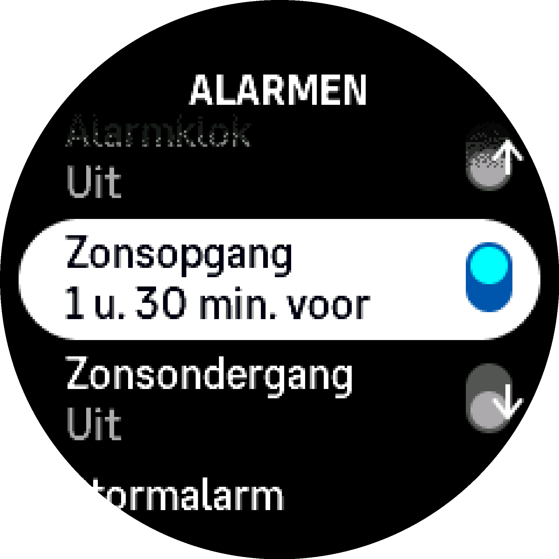 SunriseSunset alarm toggle S9PP