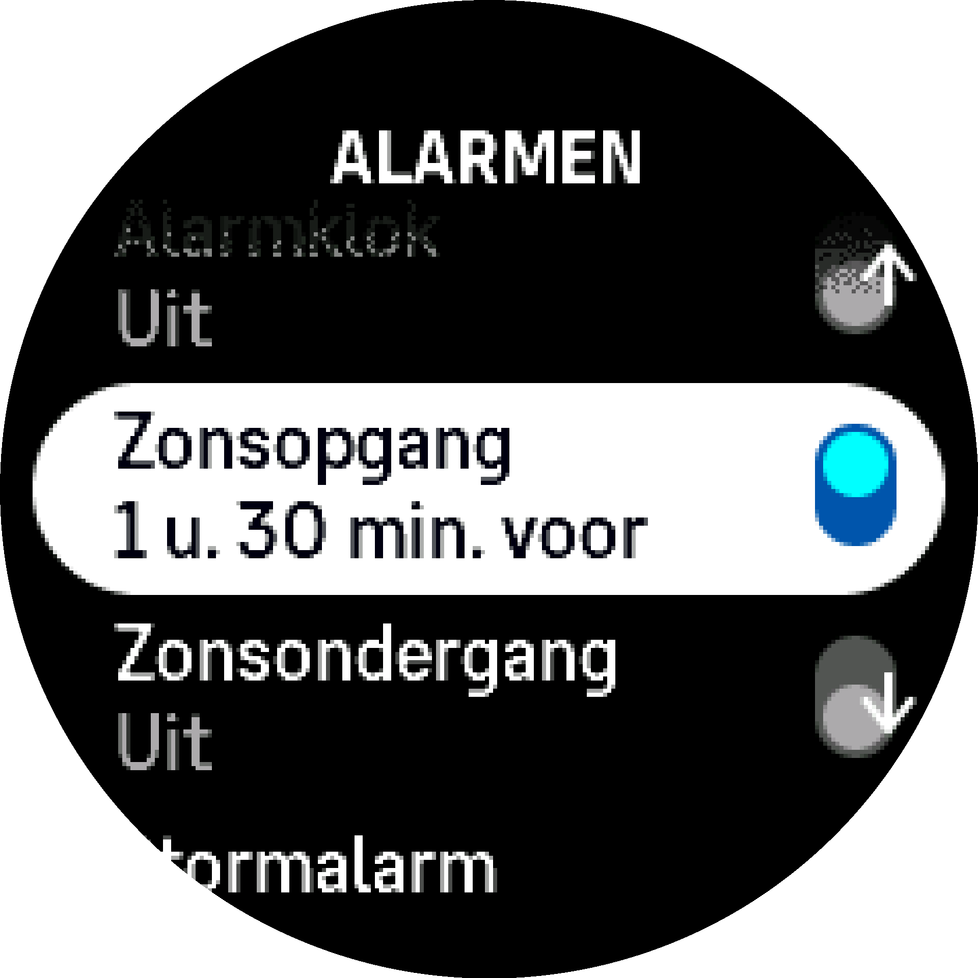 SunriseSunset alarm toggle S9PP