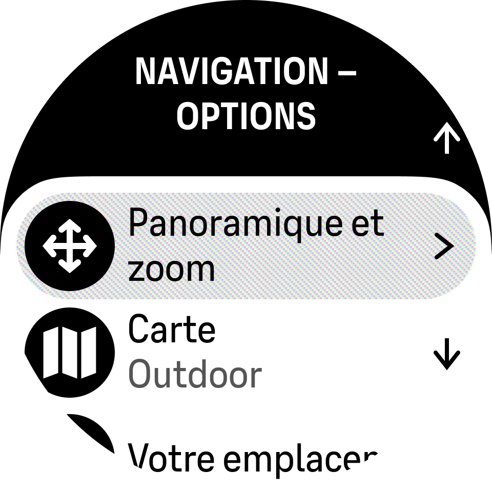 options de navigation ORCA