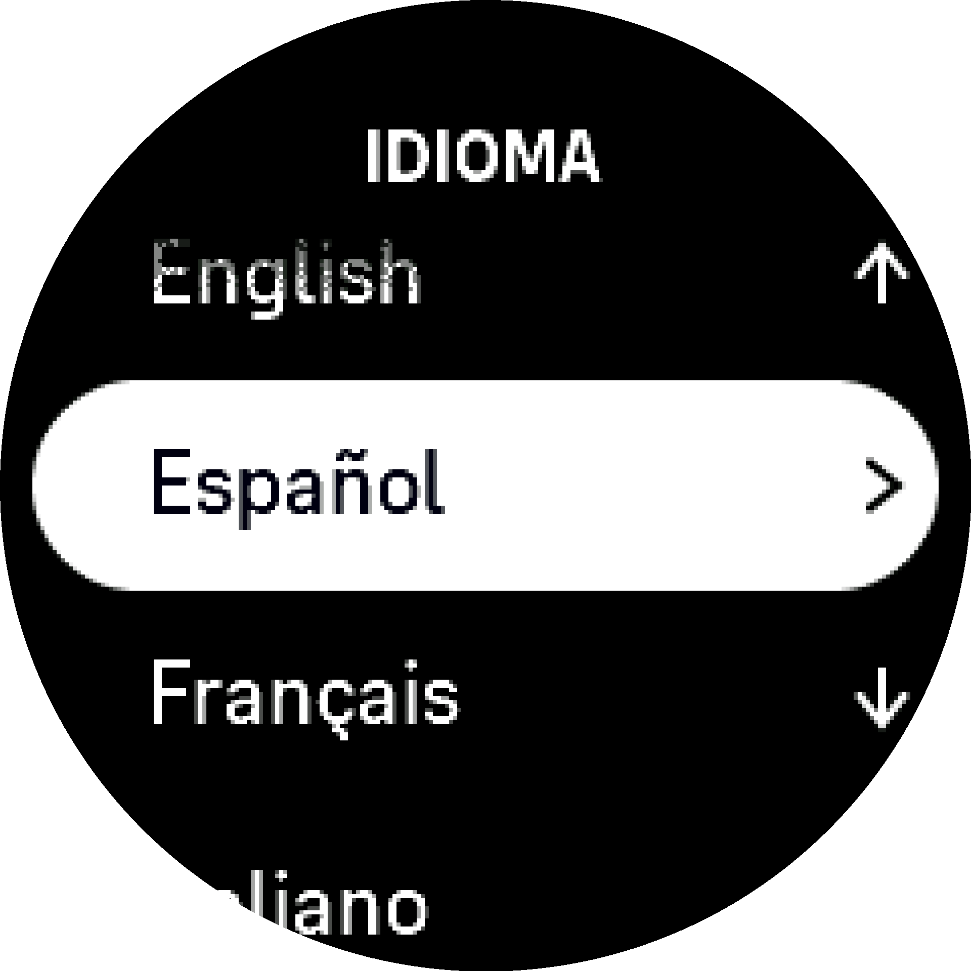 Seleccionar idioma S9PP