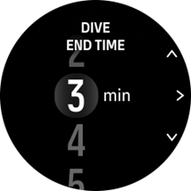 dive end time