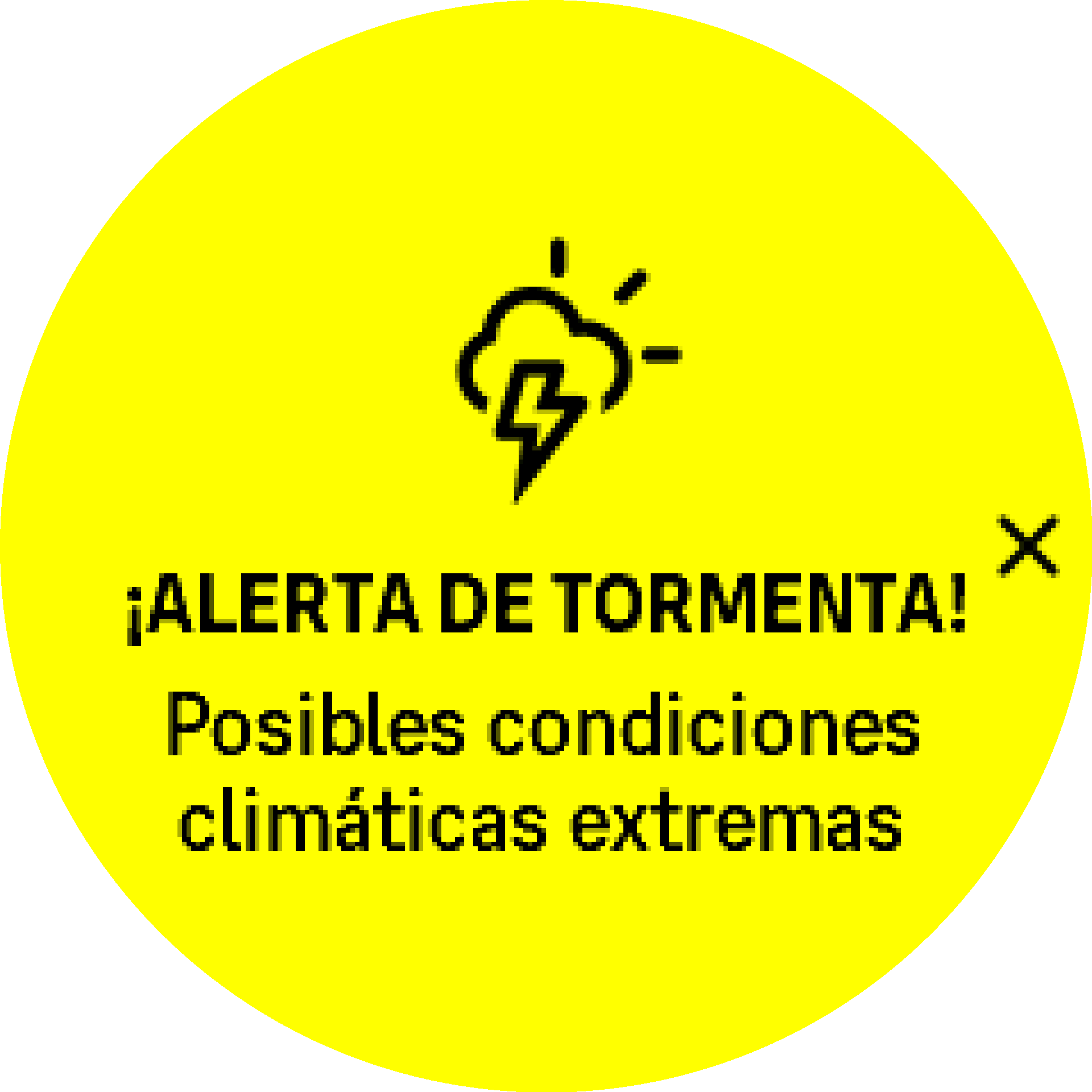 Alarma de tormenta activa S9PP