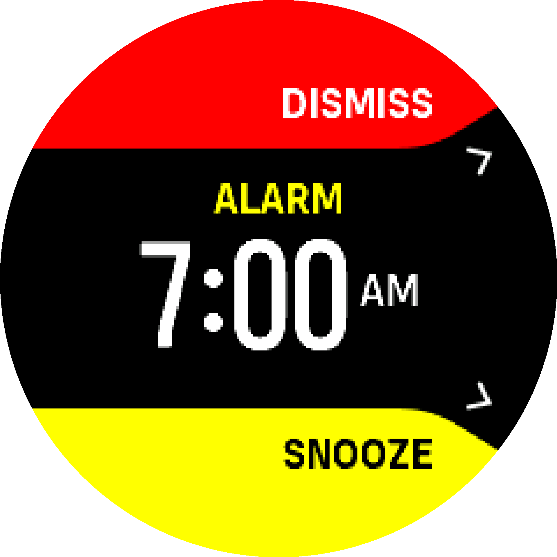 Alarm dismiss snooze S9PP