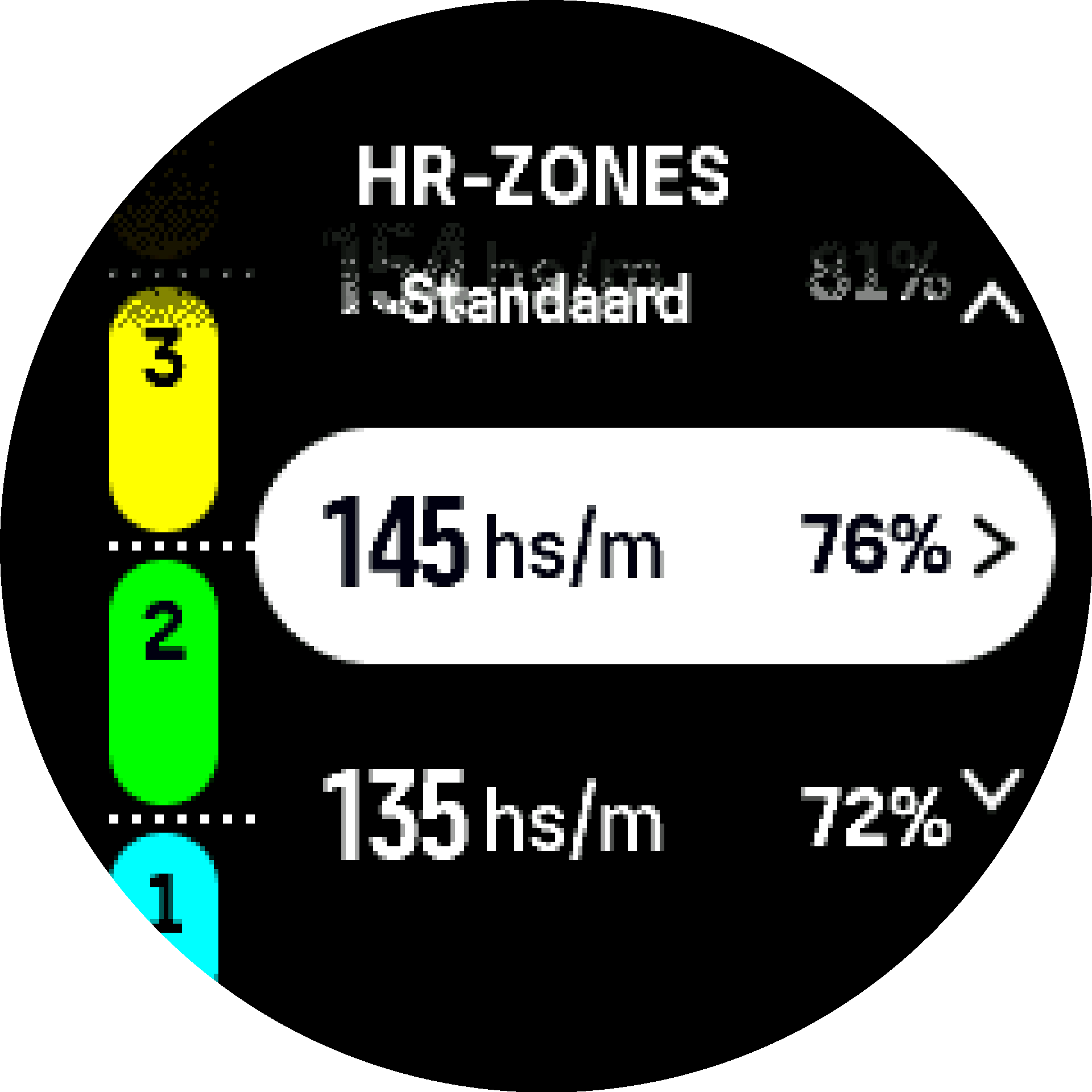 Default HR zone S9PP