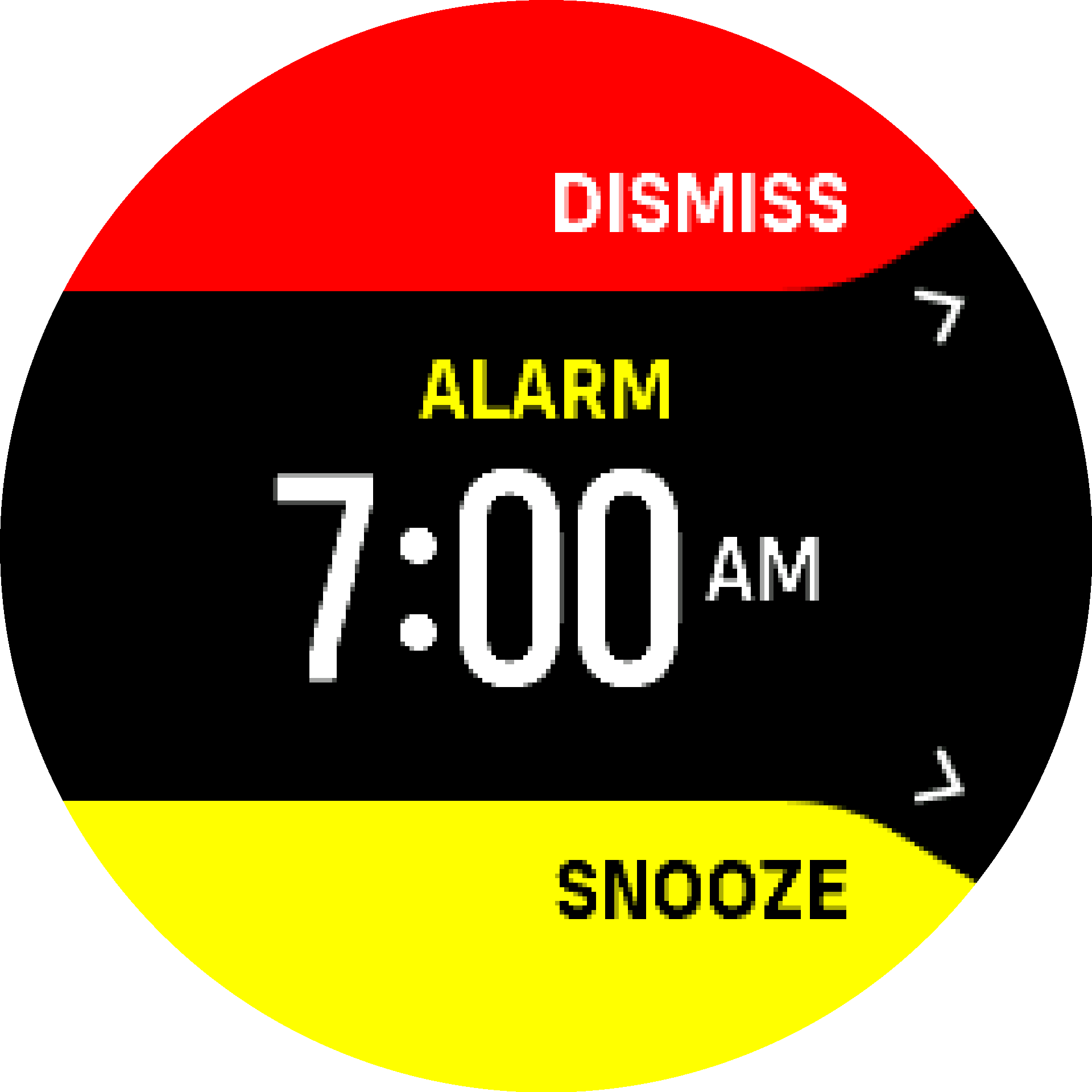 Alarm dismiss snooze S9PP