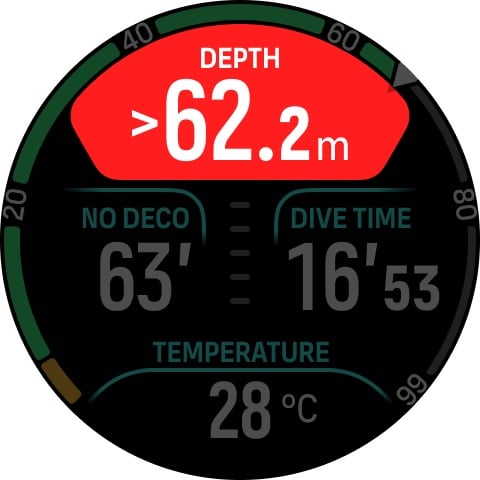 alarm max depth