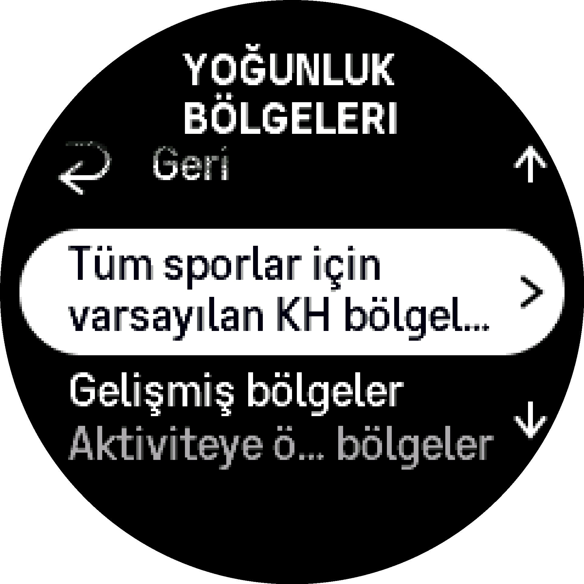 kh bölgeleri öğesi