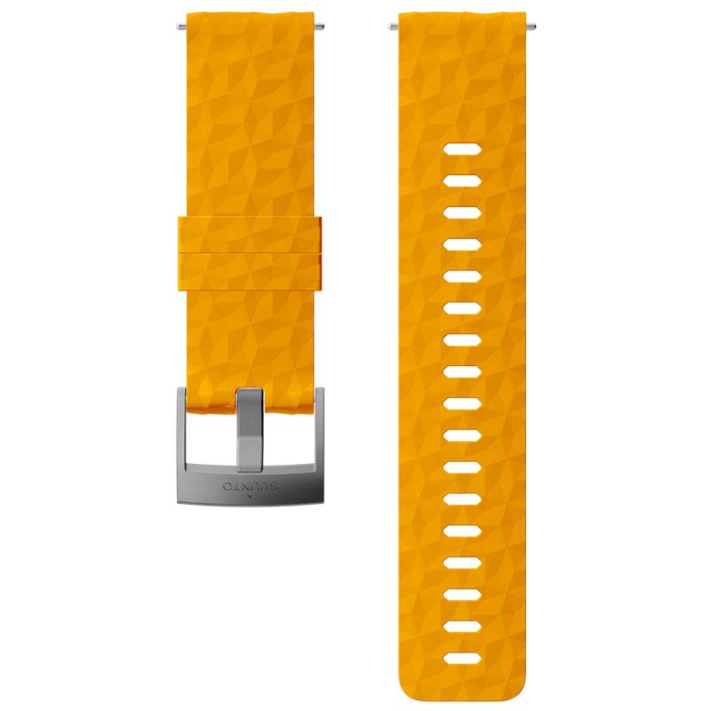 Amber 24mm silicone Suunto watch strap for outdoor sports