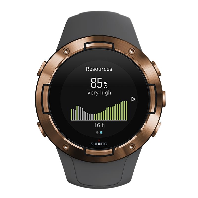 Suunto 5 Graphite Copper - Compact GPS sports watch with great battery life