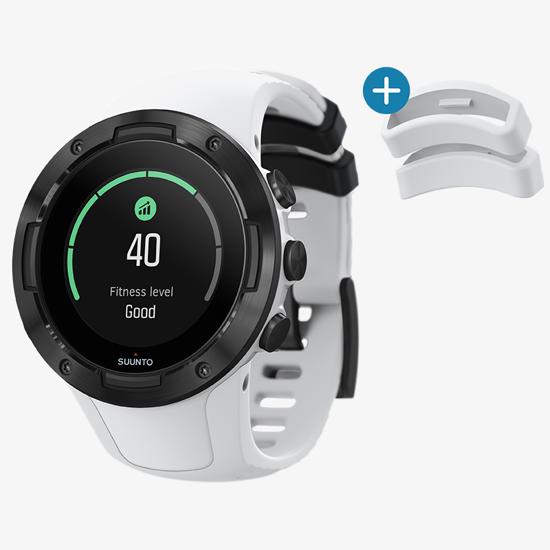 Suunto 5 White: Reloj deportivo compacto con GPS y batería de larga duración
