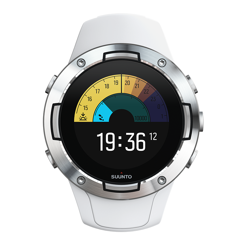 Suunto 5 White: Reloj deportivo compacto con GPS y batería de larga duración