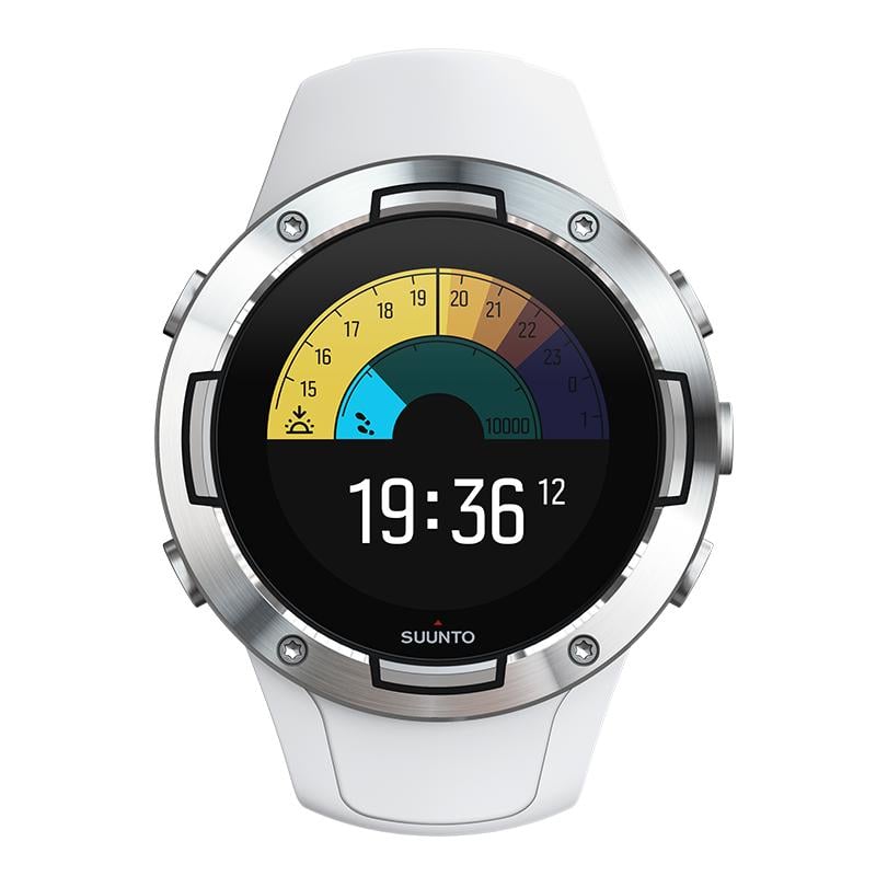 Suunto 5 White montre de sport GPS compacte dotee d une excellente autonomie