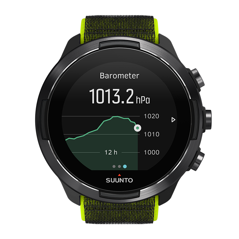 Suunto 9 Baro Lime - Reloj GPS deportivo con batería de larga duración