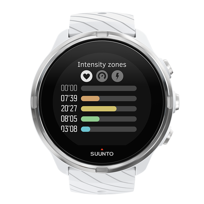 Suunto 9 Baro White Multisport GPS Watch with Hear Rate Belt