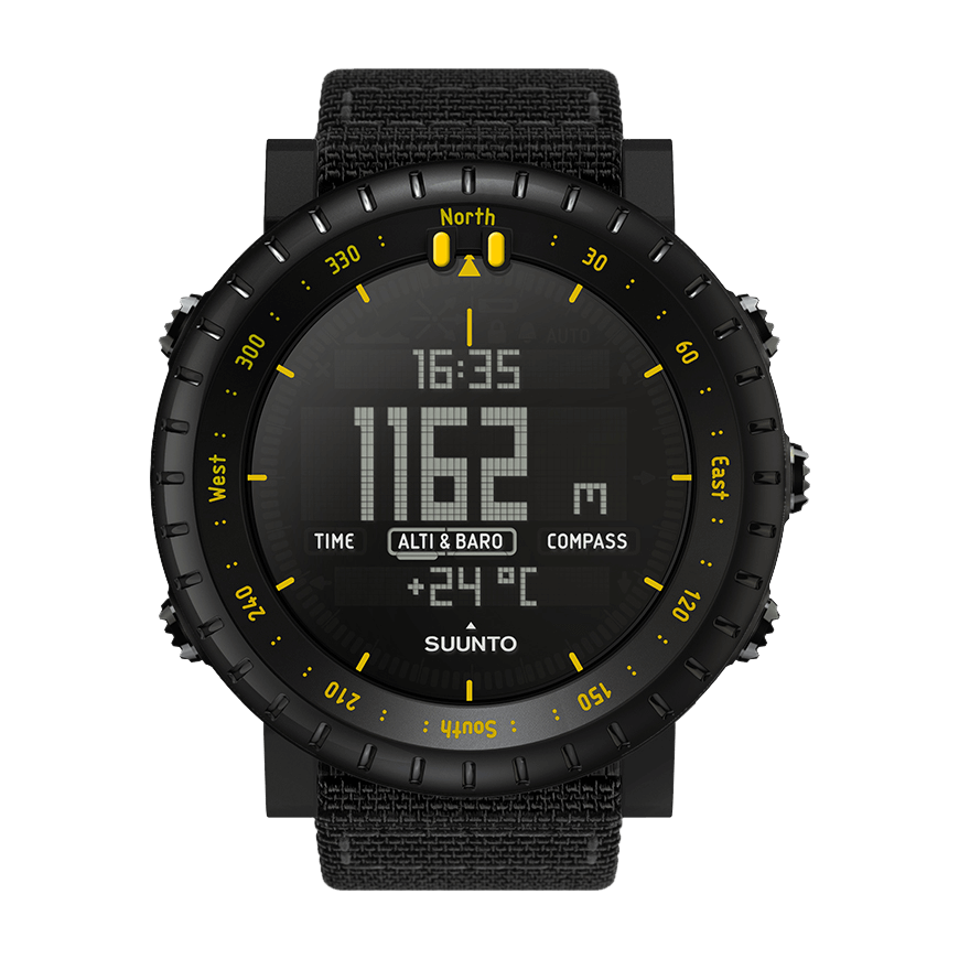 Suunto Core Black Yellow TX - Outdoor watch with barometer