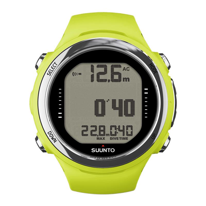 Suunto D4i Novo Lime - 軽量かつコンパクトなダイブコンピュータ