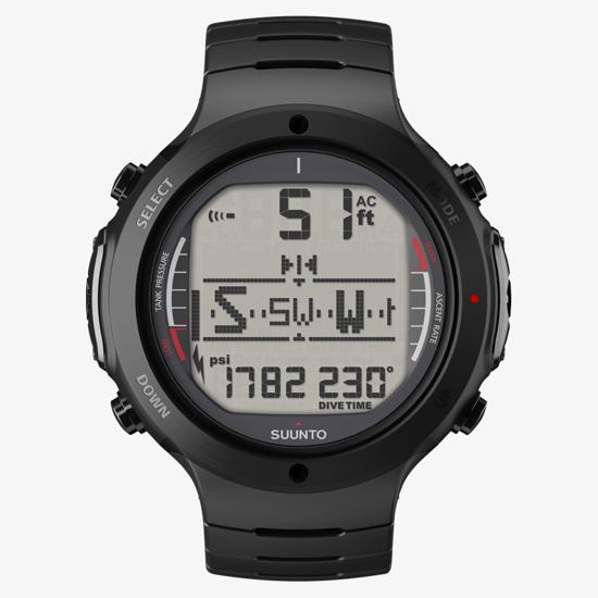 Suunto D6i All Black Steel – Dive features in rugged steel casing