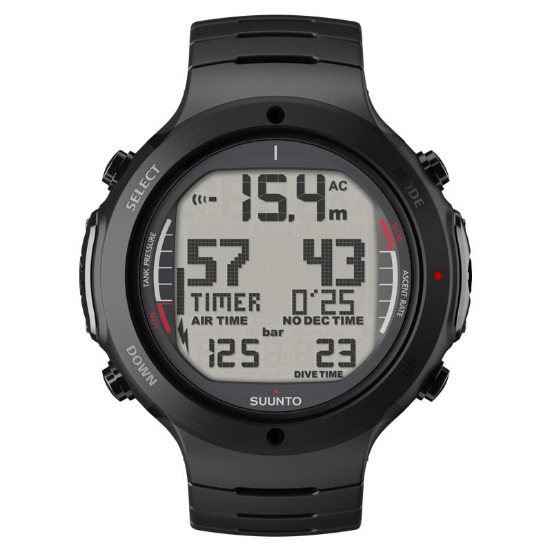 Suunto D6i All Black Steel – 頑丈なスティールケースに本格的なダイビング機能を搭載