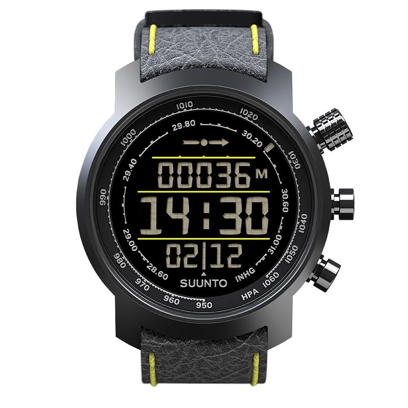 Suunto Elementum Terra Black/Yellow Leather – Sports watch