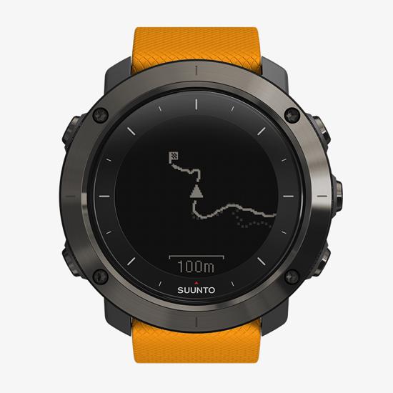 Suunto Traverse Amber - montre GPS outdoor pour la randonnée et le trekking