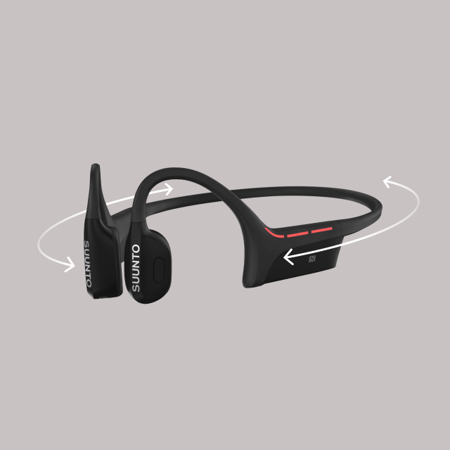 Suunto Wing Black Premium Open ear sports headphones