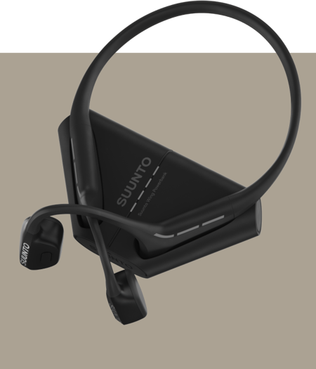 Suunto Wing Black Premium Open-ear sports headphones