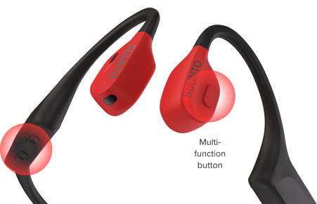 headphones Premium Suunto Wing Open-ear Black sports