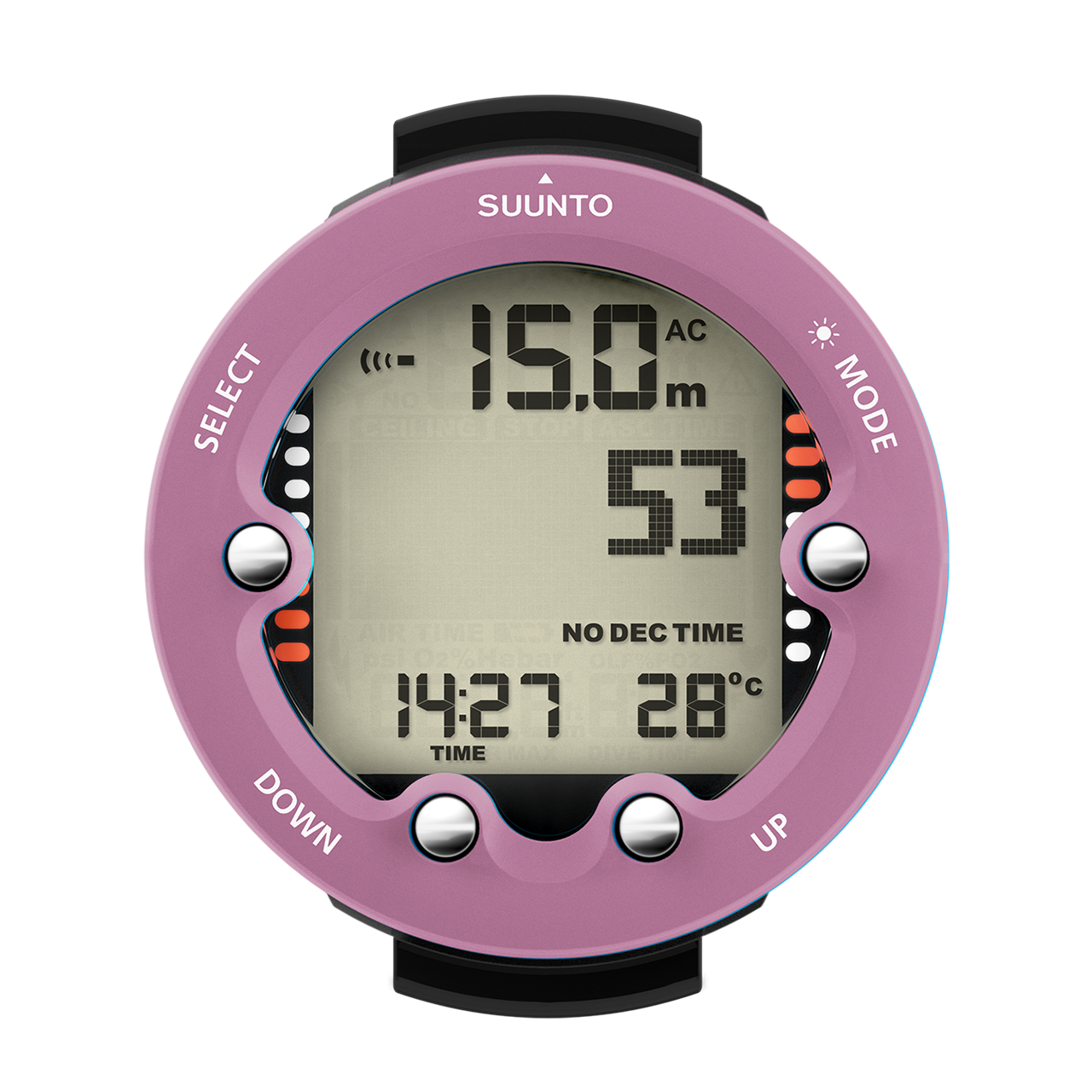 Suunto Zoop Novo Wildberry - 使いやすいビッグディスプレイのダイブコンピューター