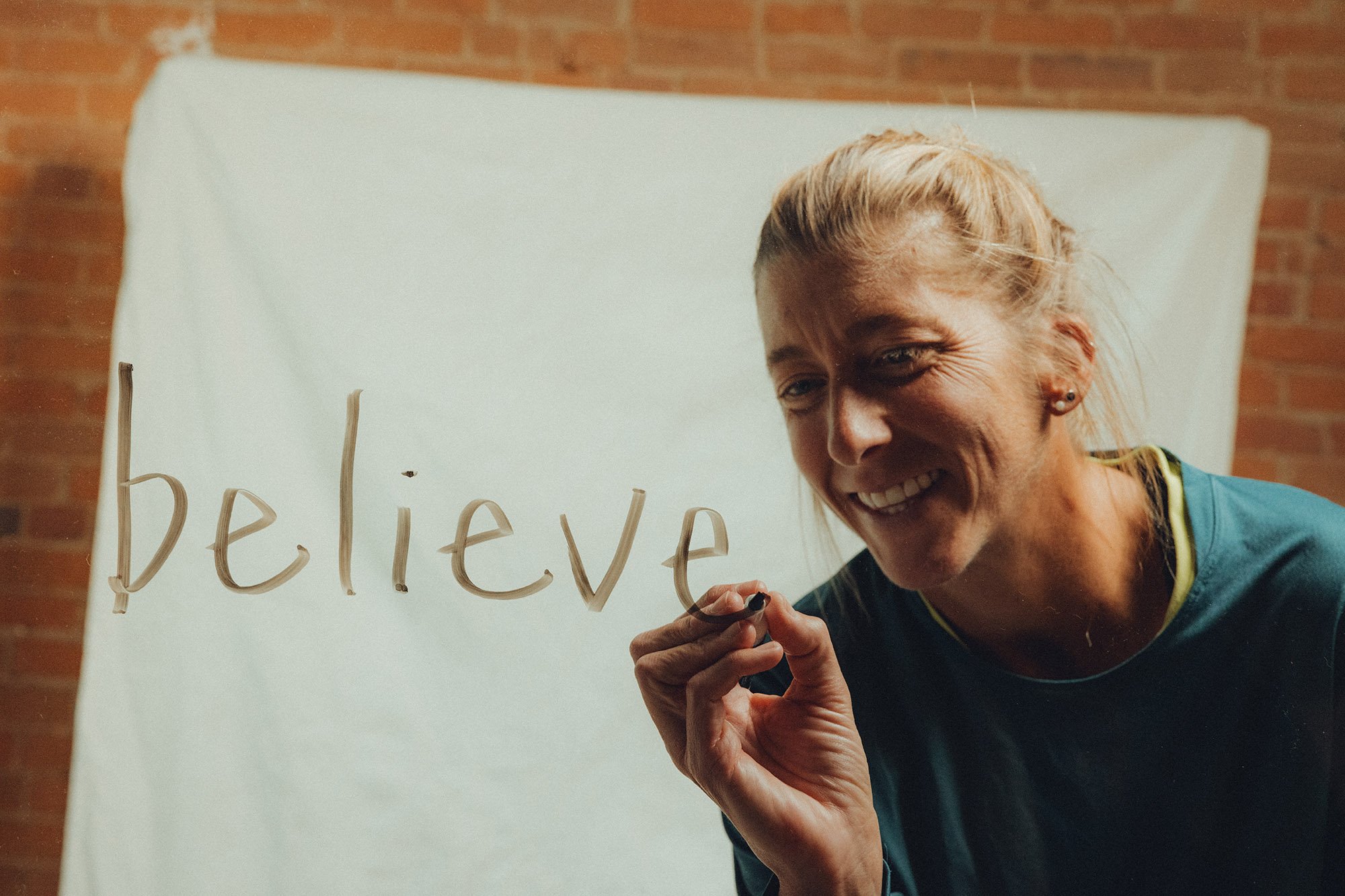 “Believe is a mantra that I use pretty often,” says Courtney Dauwalter.