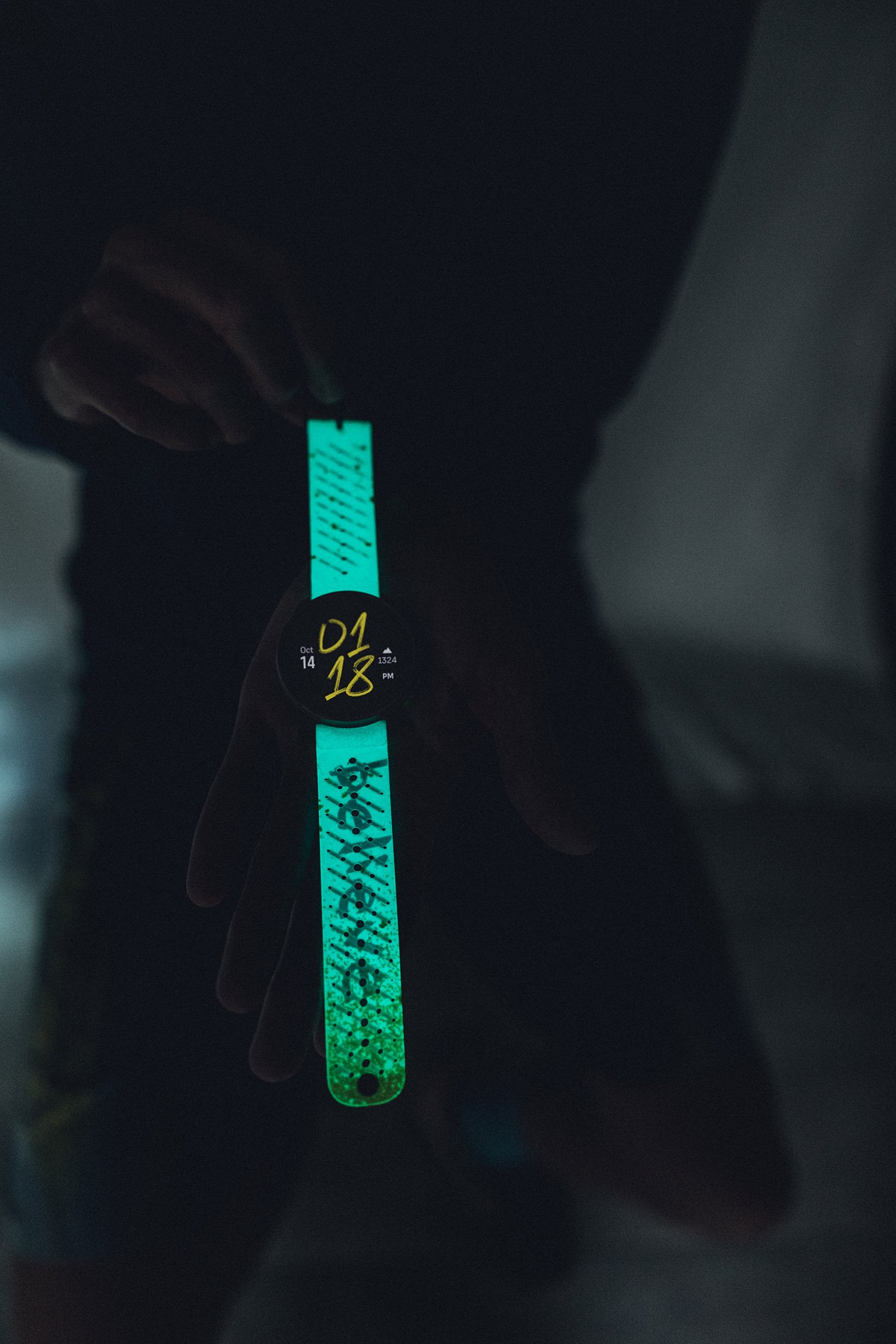 When the going gets tough, Suunto Race S Courtney's glow-in-the-dark strap will remind you: Believe!