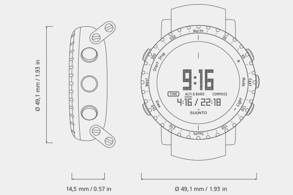 Suunto Core Dusk Gray - Outdoor watch with barometer