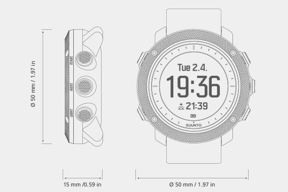 Suunto Traverse Alpha All Black Gps Glonass対応アウトドアウォッチ