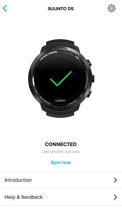 How to pair Suunto D5 with Suunto app for iOS
