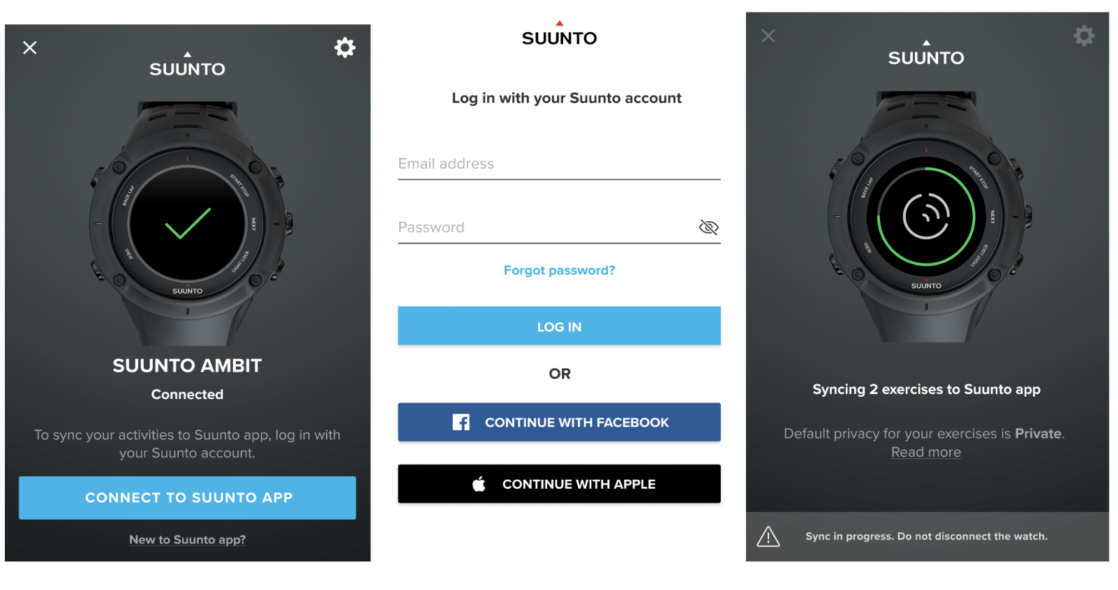 Suunto ambit3 pairing sale