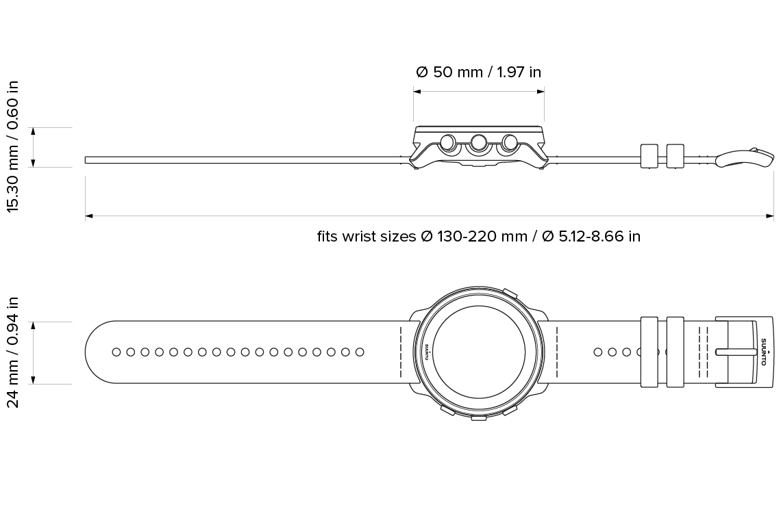 Suunto 7 Matte Black Titanium - Smartwatch with versatile sports