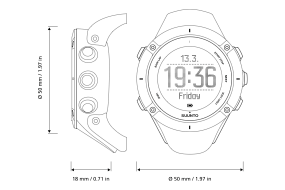 Pulsómetro GPS Suunto Ambit 3 RUN incl. banda de pecho Smart