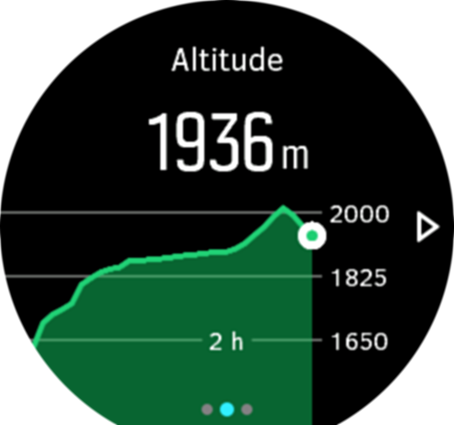 Watch with altitude discount meter