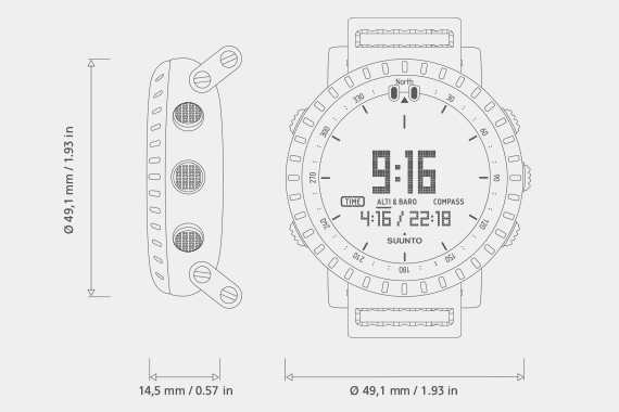 Suunto core black yellow tx hot sale