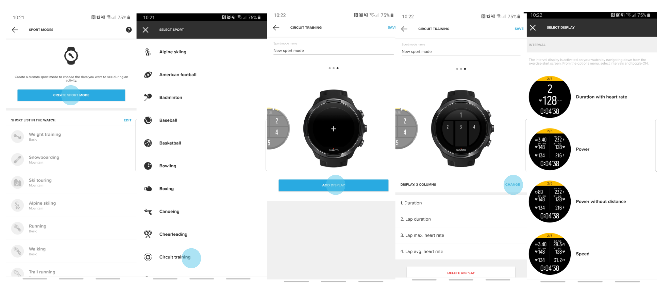 Suunto spartan sport store interval training